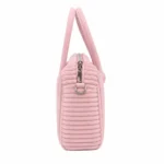 Bagica Girls Corduroy Top Handle Handbag with Detachable Shoulder Strap - Pink - Image 3