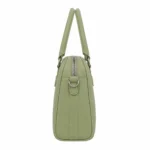 Bagica Women's Leather Top Handle Handbag with Shoulder Strap - Sage Green - Image 3