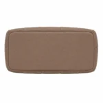 Bagica Women's Leather Top Handle Handbag with Shoulder Strap - Taupe - Image 4